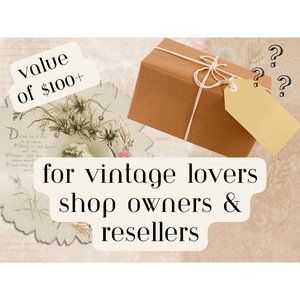 SMALL VINTAGE MYSTERY BOX Personalized Thrift Box Home Decor